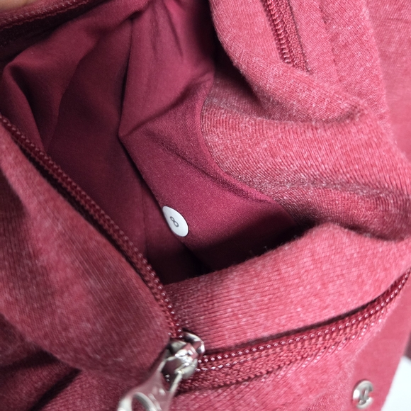 Lululemon Take Ten Full Zip Hoodie Rosewood Red Size L - Picture 13 of 13